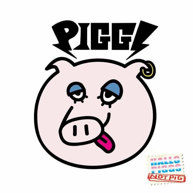Album cover art for Hallo Piggs