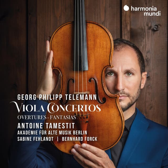 Album cover art for Georg Philipp Telemann: Viola Concertos - Overtures - Fantasias