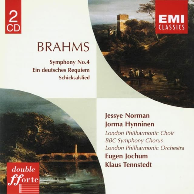 Album cover art for Symphony No.4/a German Requiem/schicksalslied