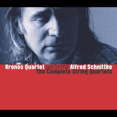 Album cover art for Kronos Quartet Performs Alfred Schnittke: The Complete String Quartets