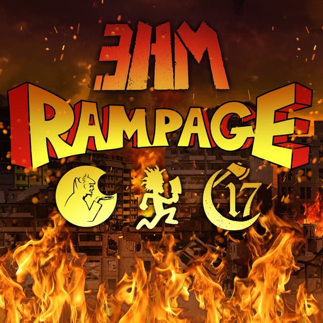 Album cover art for Three Headed Monster: RAMPAGE