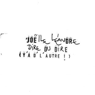 Album cover art for Dire Du Dire