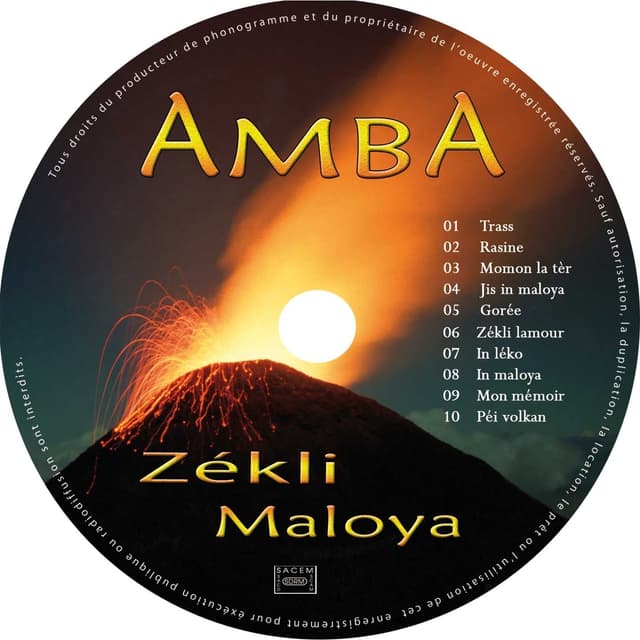 Album cover art for Zékli Maloya