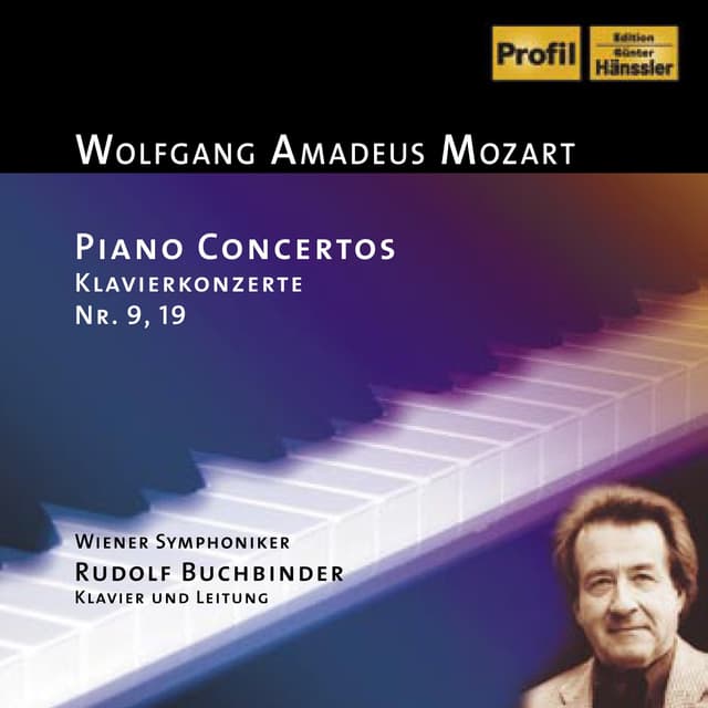 Album cover art for Mozart: Piano Concertos Nos. 9 and 19