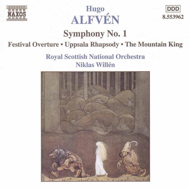 Album cover art for Symphony No. 1 • Festival Overture • Uppsala Rhapsody • The Mountain King