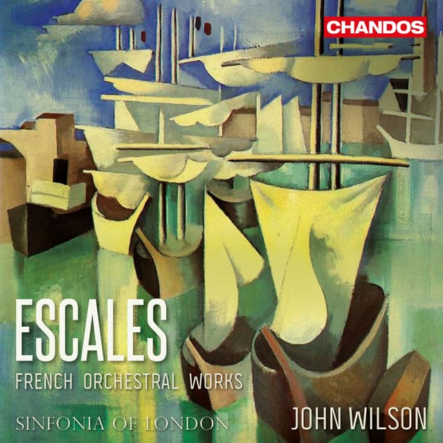 Album cover art for Escales: French Orchestral Works