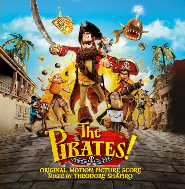 Album cover art for The Pirates! Band Of Misfits (Les Pirates! Bons À Rien, Mauvais En Tout) [B.O.F.]