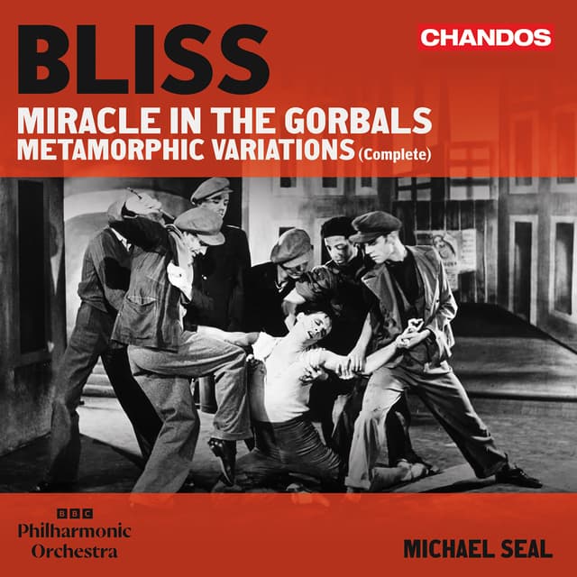 Album cover art for Bliss: Miracle in the Gorbals, F. 6 & Metamorphic Variations, F. 122