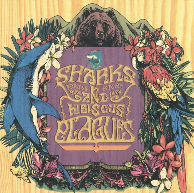 Album cover art for Sharks and Hibiscus