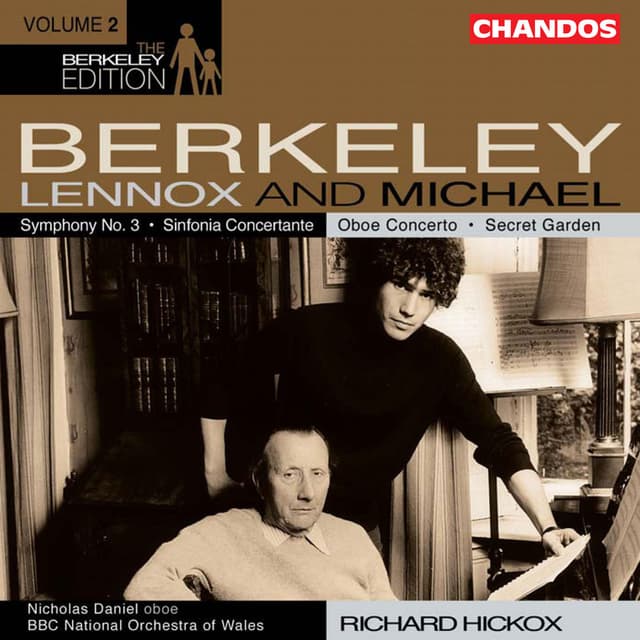 Album cover art for Berkeley: Symphony No. 3 - Sinfonia Concertante - Oboe Concerto - Secret Garden