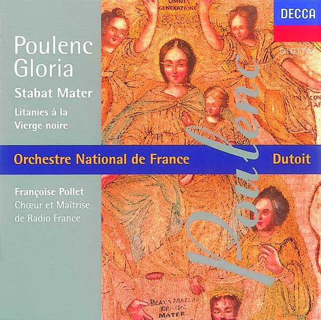 Album cover art for Poulenc: Gloria/litanies à La Vièrge Noire/stabat Mater