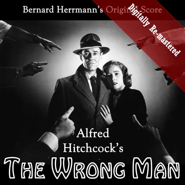 Album cover art for Alfred Hitchcock's The Wrong Man (original Soundtrack)
