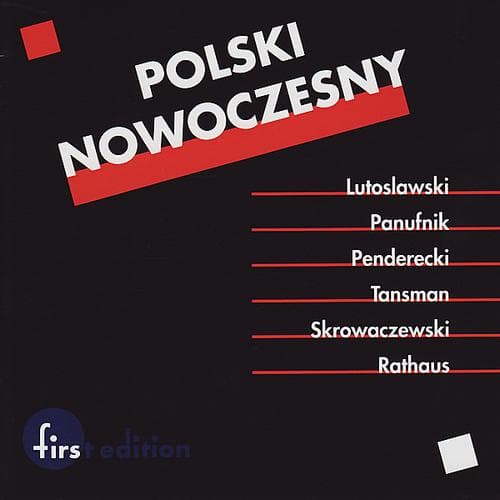 Album cover art for Polski Nowoczesny : Lutoslawki; Panufnik, Penderecki, Tansman, Skrowaczewski, Rathaus