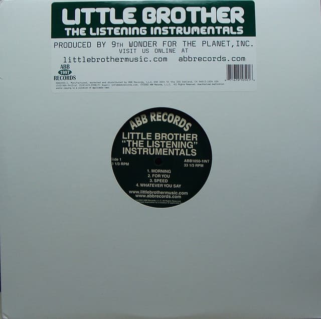 Album cover art for The Listening Instrumentals