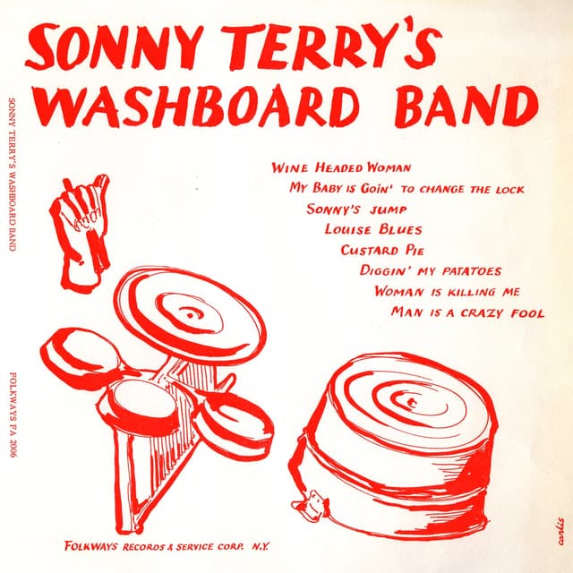 Album cover art for Sonny Terry's Washboard Band