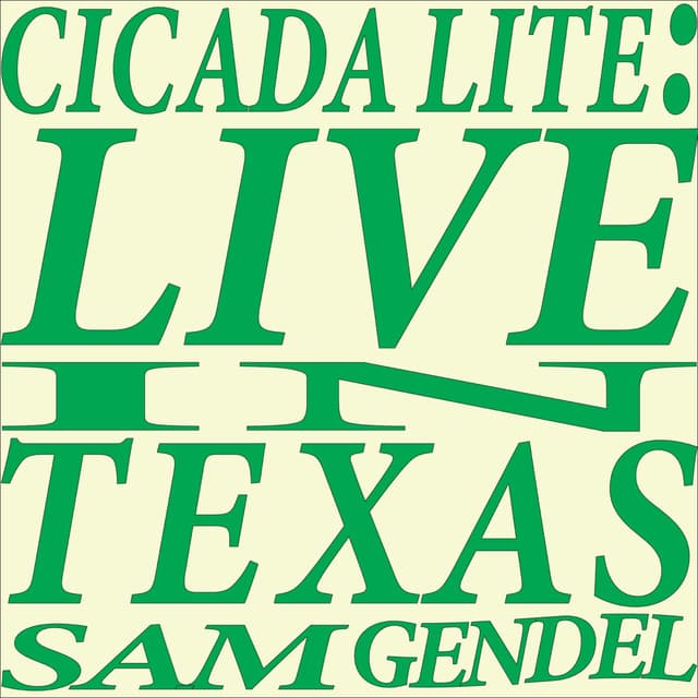 Album cover art for Cicada Lite: Live in Texas