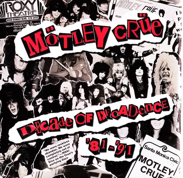 Album cover art for Decade Of Decadence '81-'91