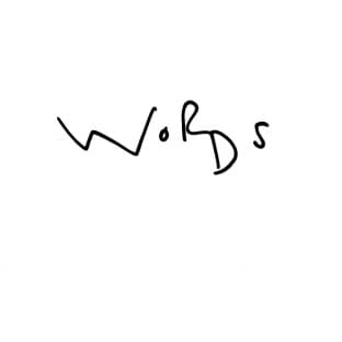 Album cover art for Words