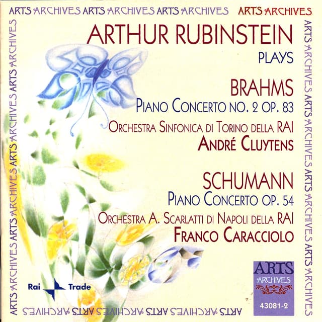 Album cover art for Arthur Rubinstein Plays Brahms and Schumann