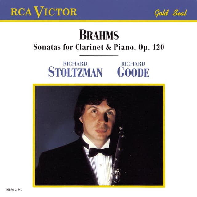 Album cover art for Brahms: Sonata For Clarinet & Piano, Op. 120
