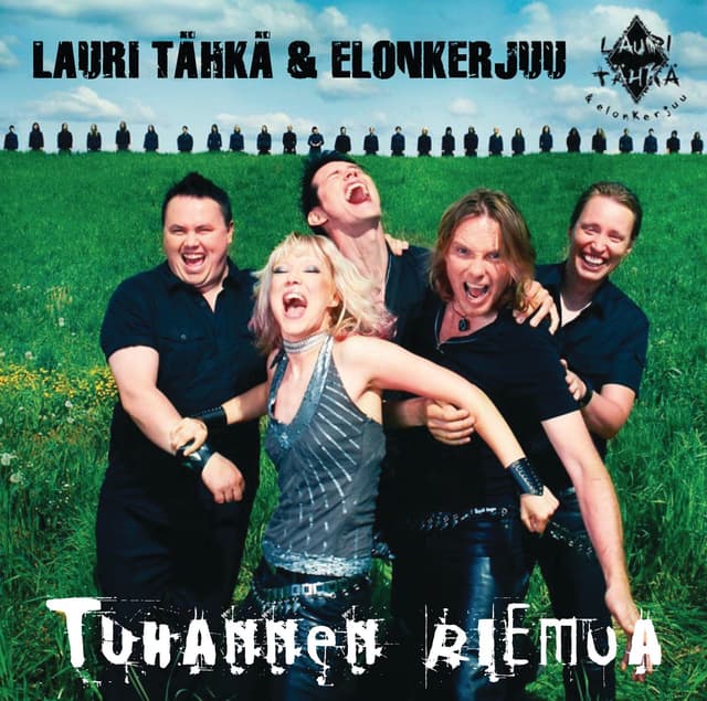 Album cover art for Tuhannen riemua