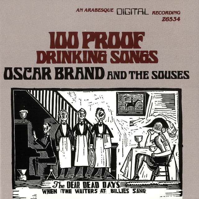 Album cover art for 100 Proof Drinking Songs