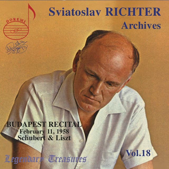 Album cover art for Schubert - Liszt : Sviatoslav Richter - Archives (volume 18)