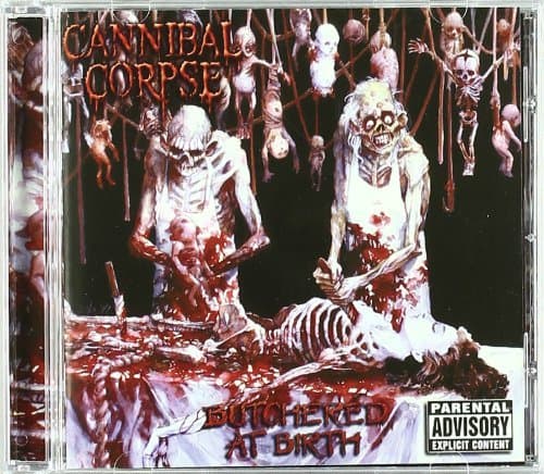 Album cover art for Butchered at Birth