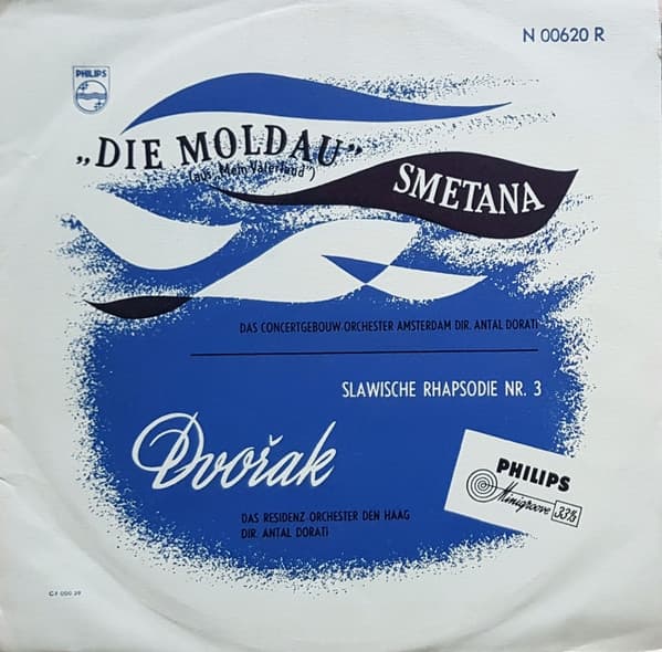 Album cover art for Smetana: "The Moldau" ("From My Country") - Dvořák: Rhapsody No.3 in A Flat Major