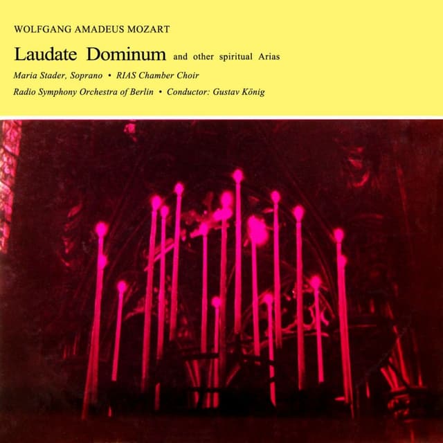 Album cover art for Mozart: Laudate Dominum und Andere Geistliche Arien