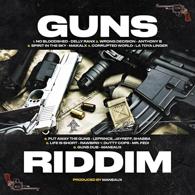 Album cover art for Guns Riddim