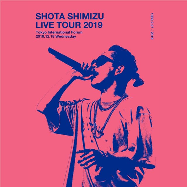 Album cover art for SHOTA SHIMIZU LIVE TOUR 2019