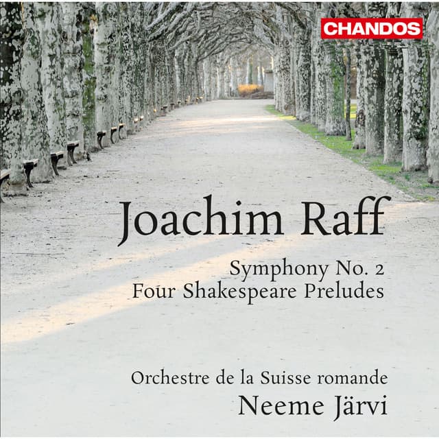 Album cover art for Raff: Symphony No. 2 - Four Shakespeare Preludes