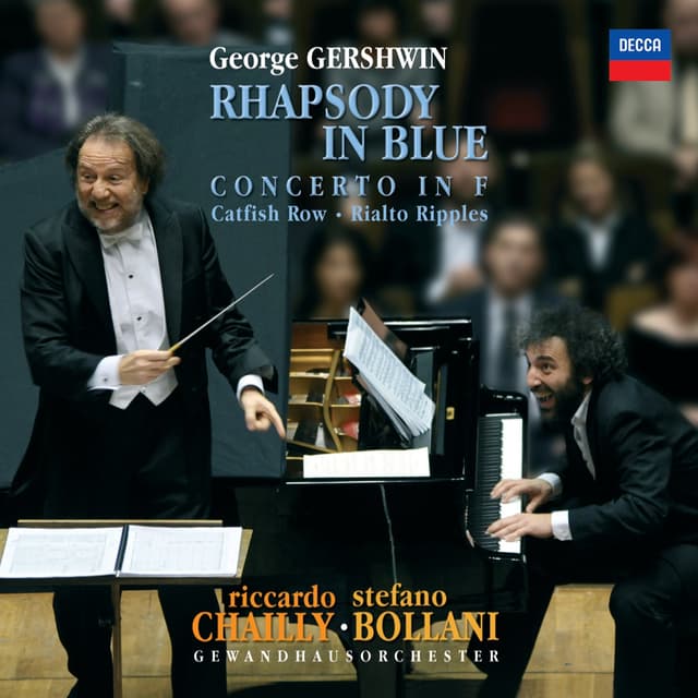 Album cover art for Gershwin: Rhapsody in Blue - Piano Concerto in F