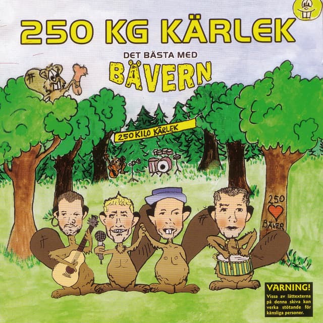 Album cover art for Det Bästa Med Bävern