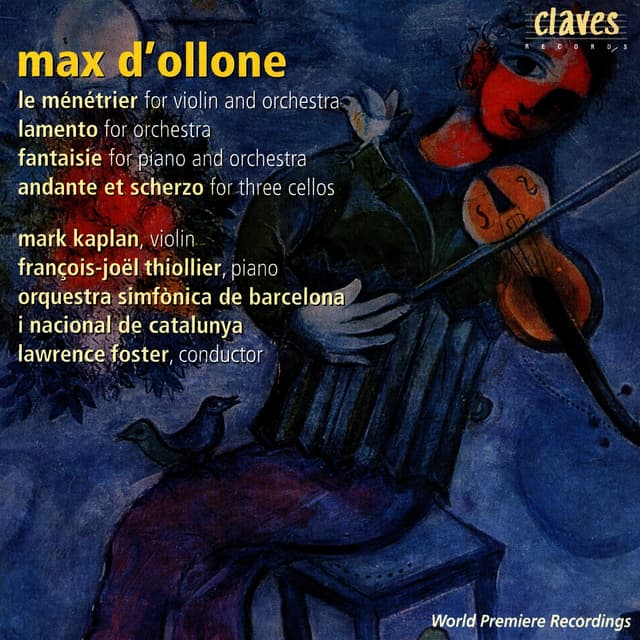 Album cover art for Max D'ollone/ Orchestral Music