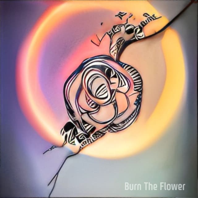 Album cover art for Burn The Flower