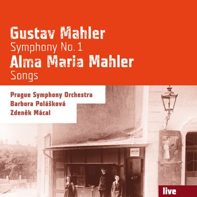 Album cover art for Gustav Mahler: Symphony No. 1 - Alma Maria Mahler: Songs