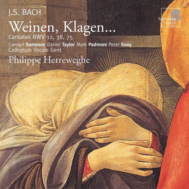 Album cover art for Weinen, Klagen... Cantates BWV 12, 38, 75
