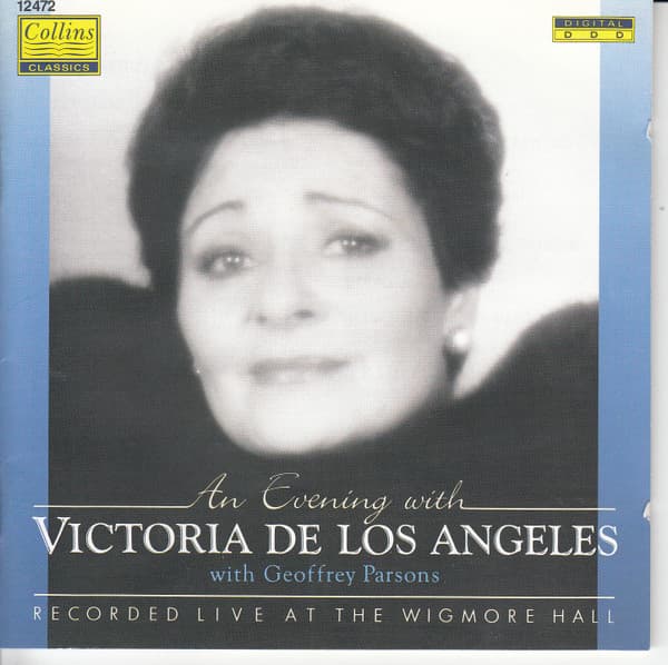 Album cover art for An Evening with Victoria de los Angeles and Geoffrey Parsons