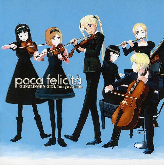 Album cover art for GUNSLINGER GIRL Image Album [poca felicità]