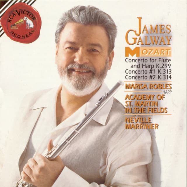 Album cover art for Mozart : 2 Flute Concertos ; Concerto for Flute & Harp