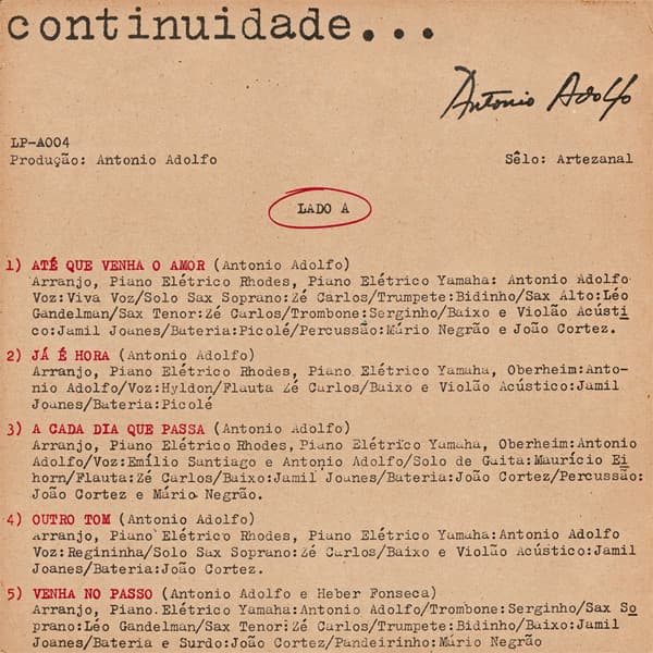 Album cover art for Continuidade...