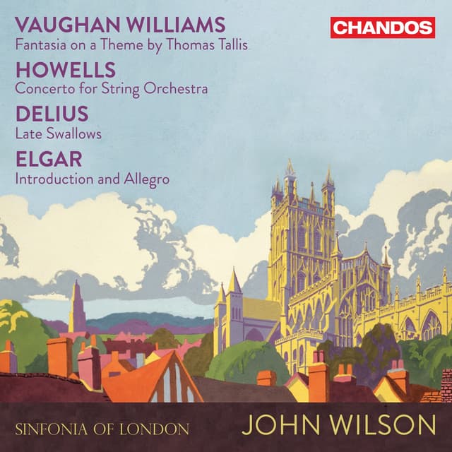 Album cover art for Vaughan Williams, Howells, Delius, Elgar: Music for Strings