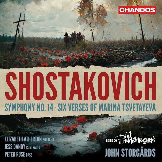 Album cover art for Shostakovich: Symphony No. 14 - Six Verses of Marina Tsvetayeva
