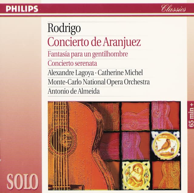 Album cover art for Rodrigo: Concierto de Aranjuez; Fantasía para un gentilhombre; Concierto serenata