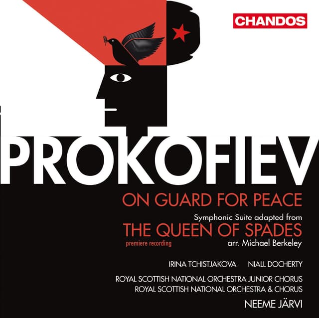 Album cover art for Prokofiev: On Guard for Peace - The Queen of Spaces