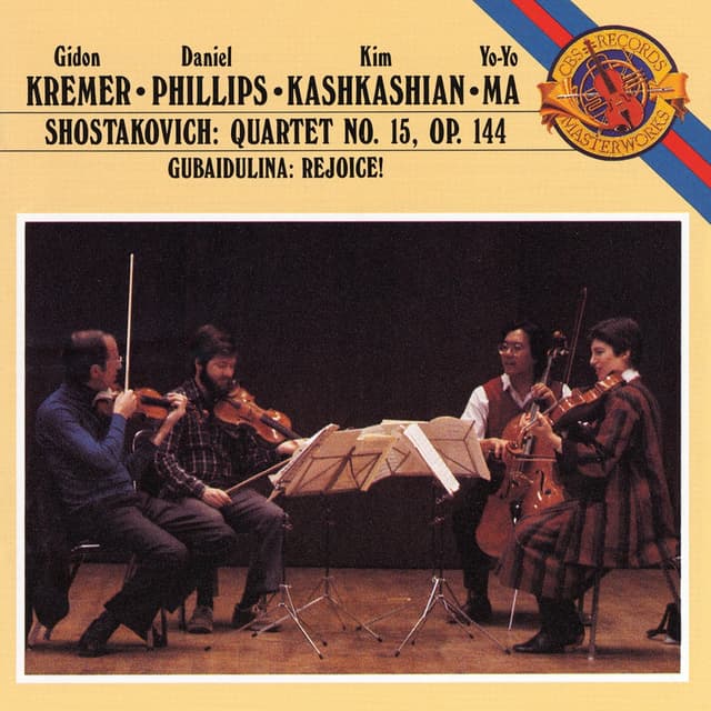 Album cover art for Shostakovich: Quartet No.15 - Gubaidulina : Rejoice