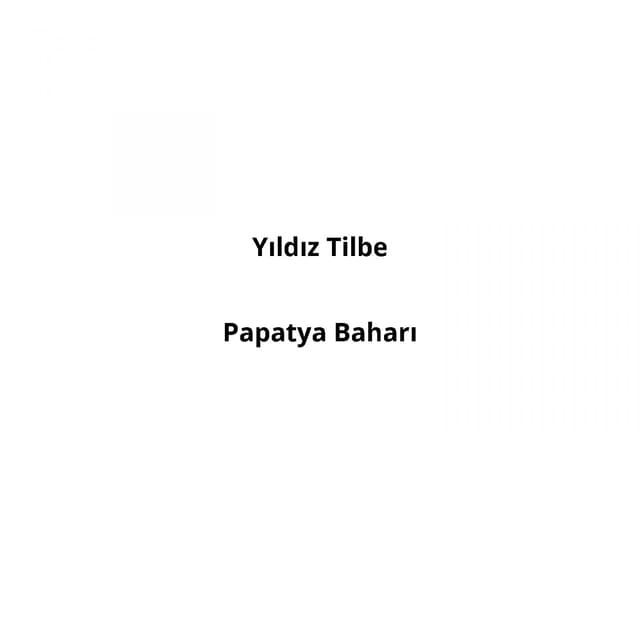 Album cover art for Papatya Baharı