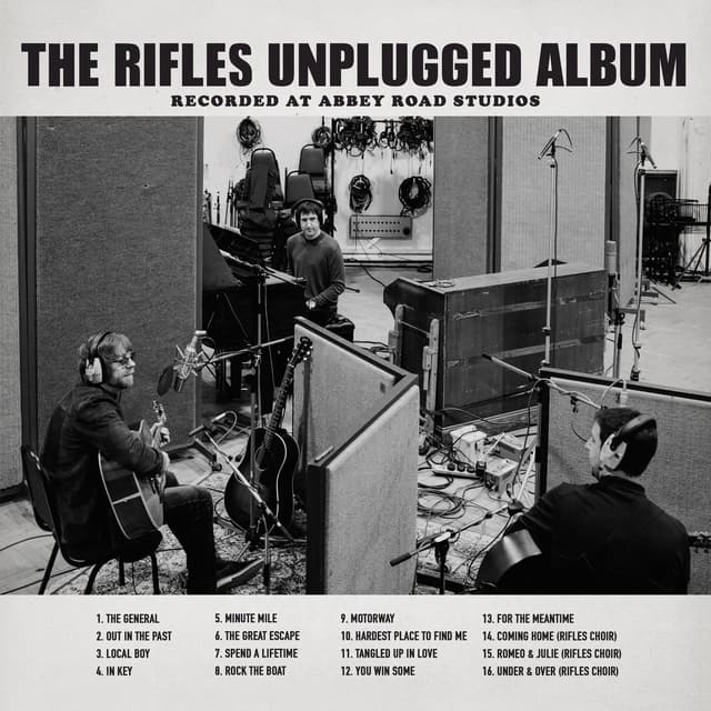 Album cover art for The Rifles Unplugged Album: Recorded at Abbey Road Studios